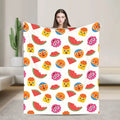 Warm Soft Blanket Picnic Finny the Shark Confetti Birthday Throw Blanket Super Simples Flannel Bedspread For Sofa Bed Cover