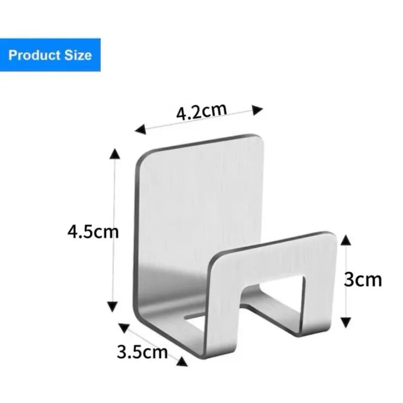 Stainless Steel Sink Tray Drainer Rack Kitchen Sink Sponge Holders Self Adhesive Hook Storage Holder Kitchen Wire Rag Organizer