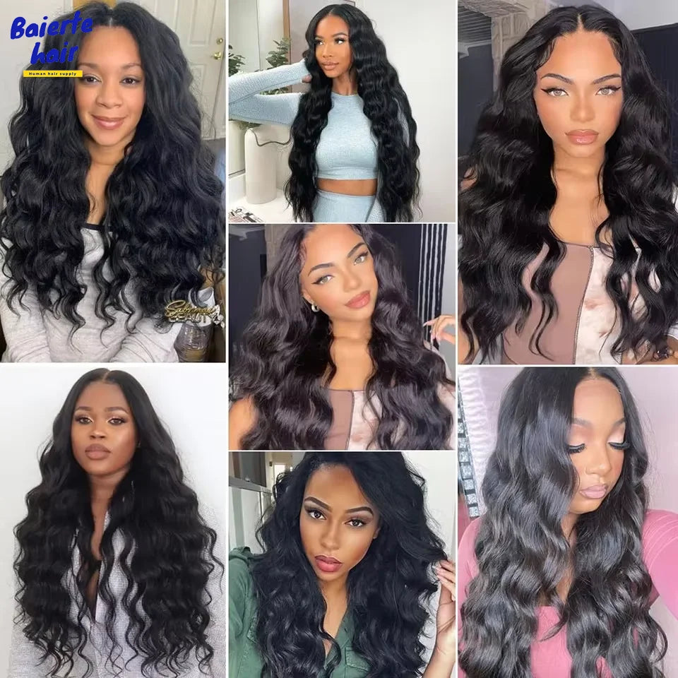 Natural Water Wave Hair Weave Bundles 100% Virgin Unprocessed Malaysian Natural Wave Human Hair Weaving Remy Raw Hair Extensions