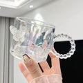Butterfly Transparent Twisted Glass High Beauty Water Cup Beer Glass Household Juice Whiskey Glasses Cold Drink Glassware