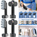 Portable 1300W Steamer and Iron, 15s Heat Up, LED Touch Display, 6 Modes, 35 Mins Runtime, 190ml Tank for Travel and Home Use