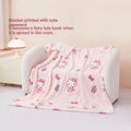 San-rio Hello-Kitty Various Sizes Anti-static Thick Fleece Blanket, Milk Fleece Blanket, Casual Blanket, 150*200cm