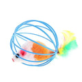 Cat Pet Toy - Random Color Mouse Ball Cage for Kittens - Pet Supplies and Accessories for Felines