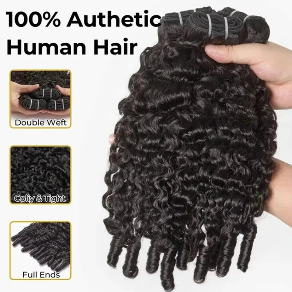 Burmese Curly Human Hair Bundles 100% 15A Virgin Human Hair Bundles Double Drawn Vietnamese Hair Extension Raw Hair Bundles