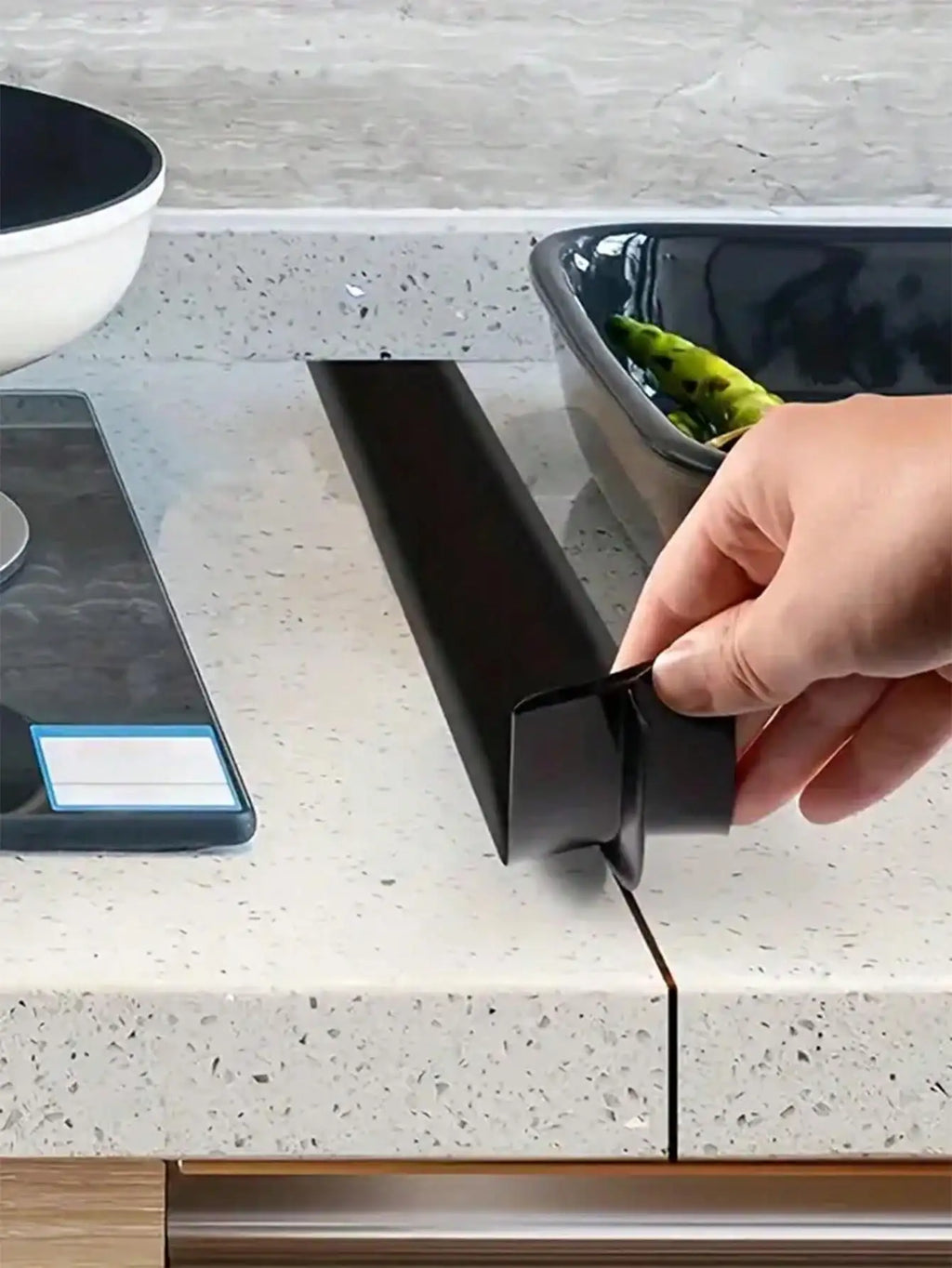 1pc T-Shaped Stove Top High Temperature Resistant Gap Strips Silicone Filling Strips Silicone Sealing Strips Waterproof