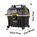 SucceBuy Portable Wet and Dry Vacuum Cleaner 15L For Car & Home Appliance 1200W Power Strong Suction Vacuum Cleaner & Air Blower
