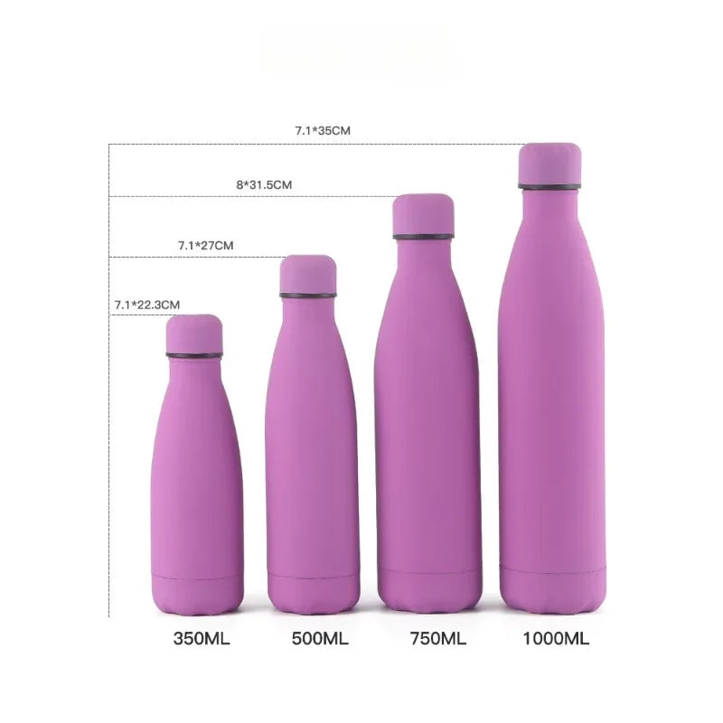 500/750/1000ML Double Wall 304 Stainless Steel Thermal Flask Vacuum Thermos Outdoor Portable Sport Thermal Drink Water Bottle