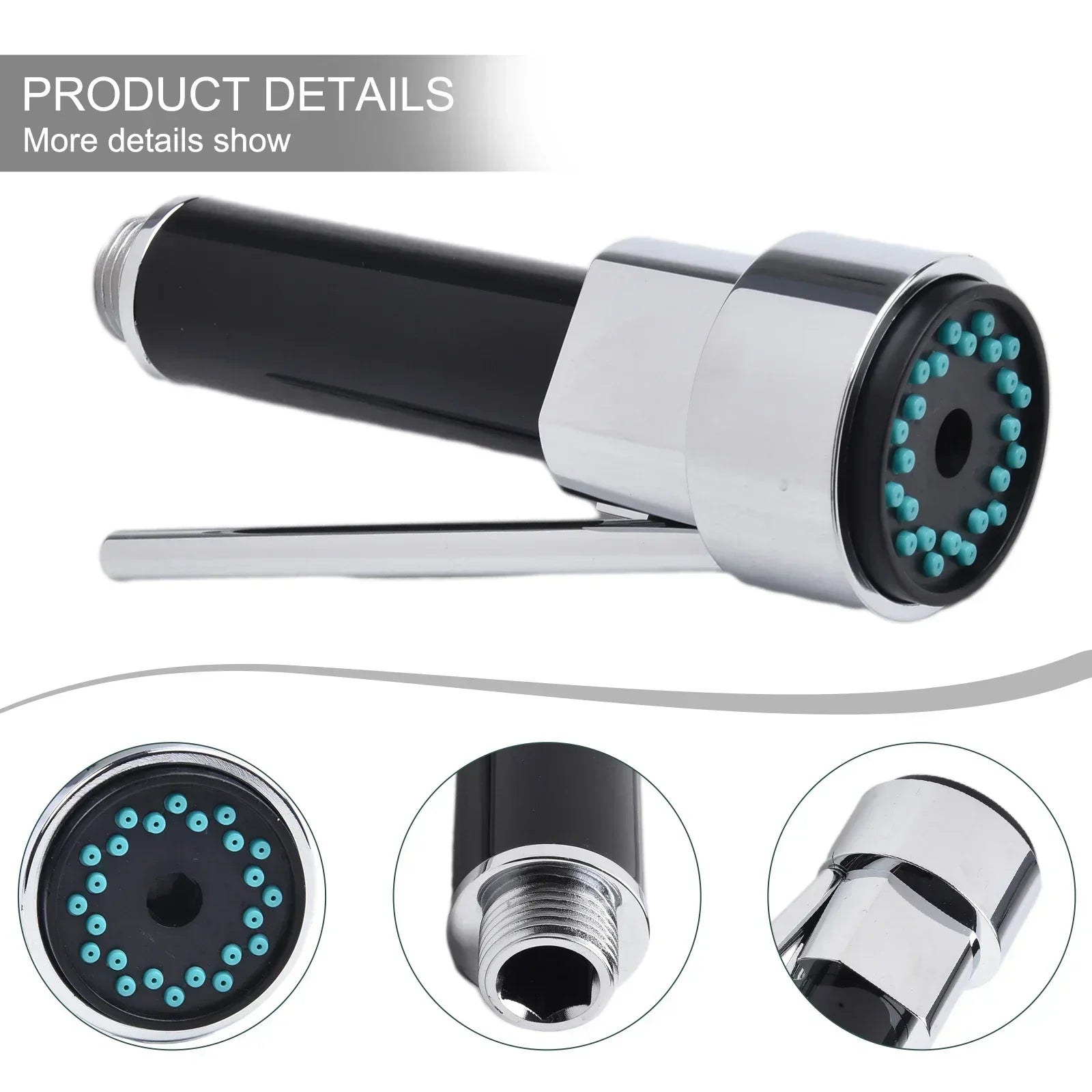 Kitchen Faucet Nozzle Pull-type Shower Head High Pressure Nozzle Splash-proof Sprinkler Replacement Tap Bathroom Accessories