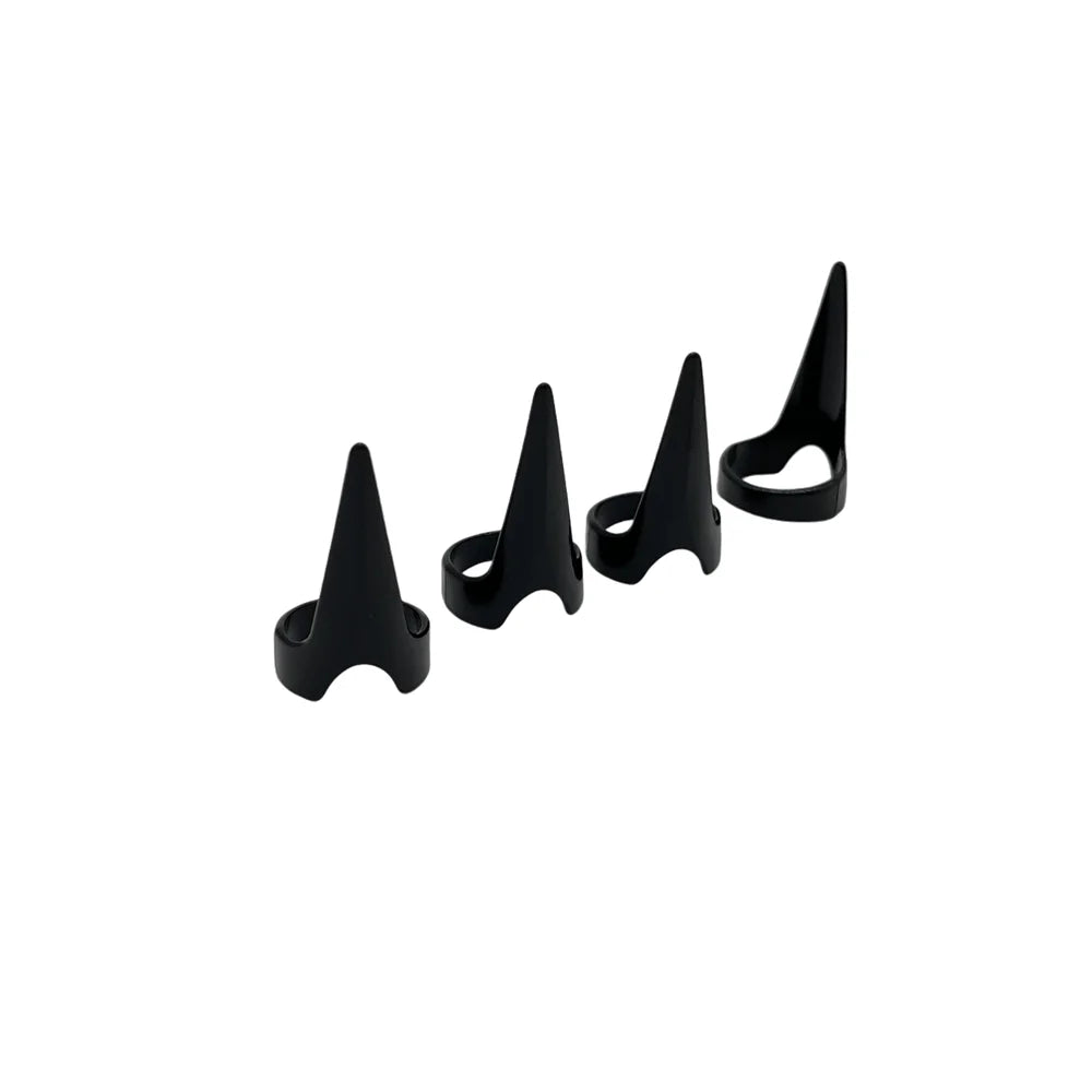 4 pcs 3.2cm Hair Parting Extension Sectioning Rings Steel Finger Braiding Pick Tool for Durable Dreadlocks And Wig Stylin