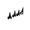 4 pcs 3.2cm Hair Parting Extension Sectioning Rings Steel Finger Braiding Pick Tool for Durable Dreadlocks And Wig Stylin