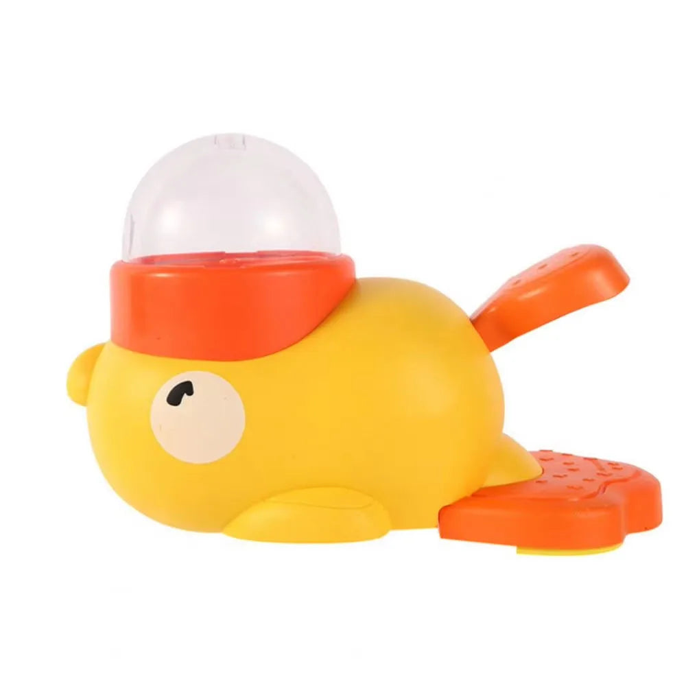 Intelligent Dog Automatic Feeder Cat Dog Puzzle Feeder Interactive Pet Food Treat Dispenser Cartoon Duck Design Anti-slip Pet
