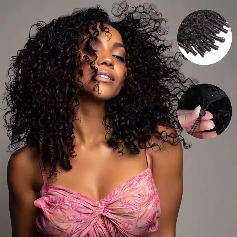 Burmese Curly Human Hair Wig 13x4 HD Transparent Lace Frontal Wigs Pre Plucked 250% Density Burmese Human Hair Wigs 28 Inch