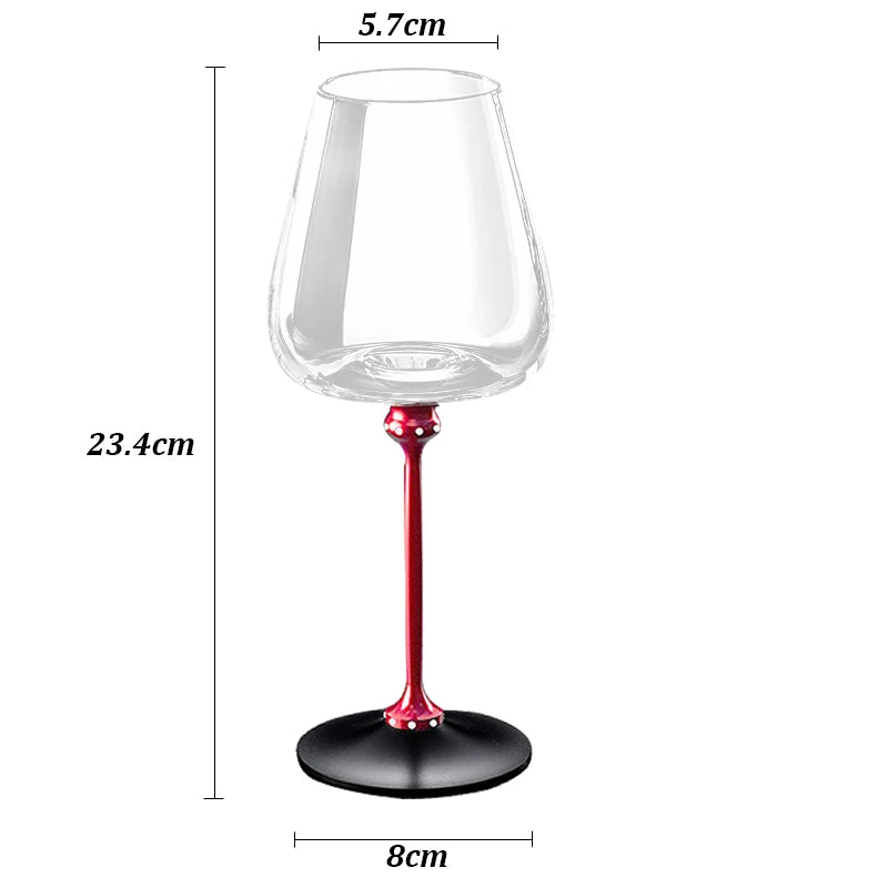 Creative Rotating Glass Wine Glasses Durable Whiskey Brandy Cocktails Juice Stress Relief Crystal Goblet for Party Home Bar