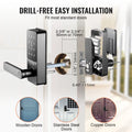 SucceBuy Smart Lock 5 in 1 Smart Door Knob Fingerprint Deadbolt with App Control Bluetooth Smart Lock Keyless Entry Door Lock