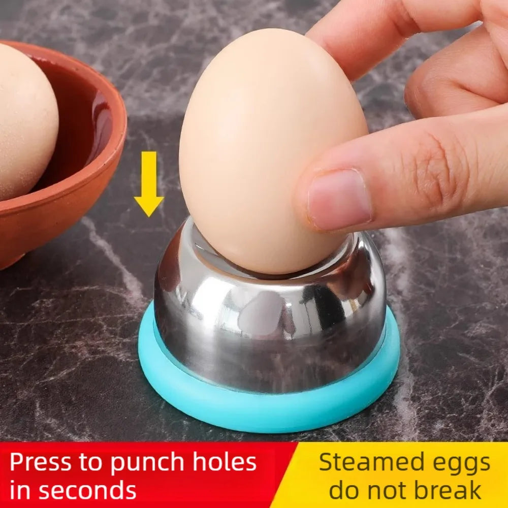 Egg Piercer Stainless Steel Needle Egg Hole Puncher Poached Eggs Maker Click Eggs Helper Essential Egg Tools for Home Kitchen
