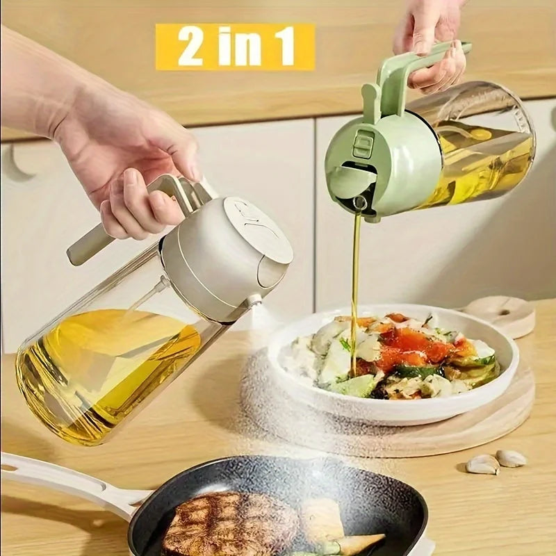 200/300ml Oil Spray Bottle Camping BBQ Cooking Kitchen Baking Olive Oil Soy Sauce Dispenser Vinegar Air Fryer Sprayer Gadgets