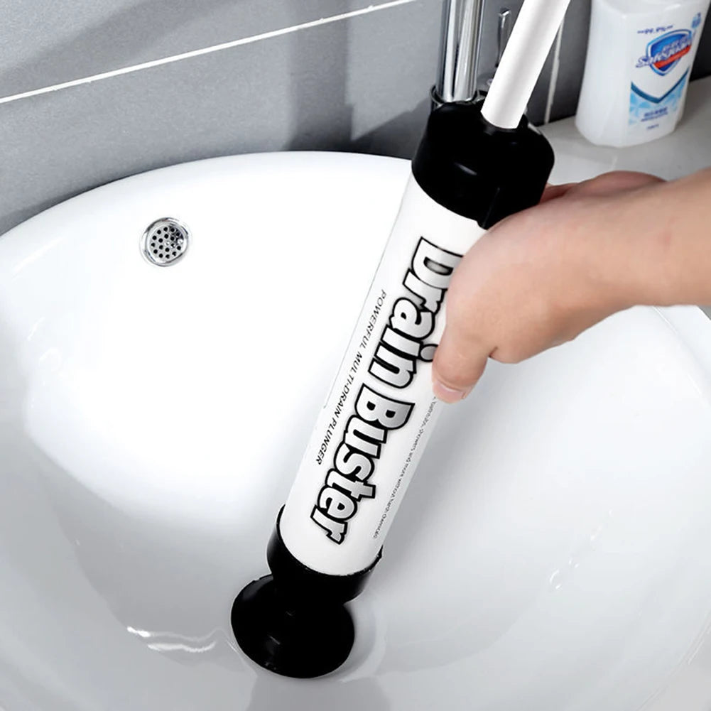 Drain Plunger with 2 Type Suction Cups Toilet Air Plunger Toilet Plunger Tool Pump Toilet Plunger for Toilet Bathtub Sink