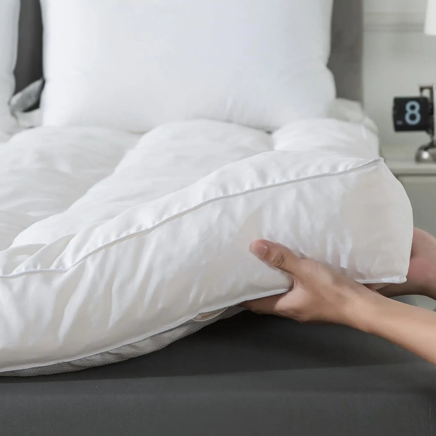 5 Inch King Memory Foam Mattress Topper with Cotton Cover, Pressure Relief & Comfort Support