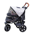 No-Zip AT3 Pet Stroller for Cats/Dogs, Zipperless Entry, Easy One-Hand Fold, Jogging Tires, Removable Liner, Cup Holder + Storag