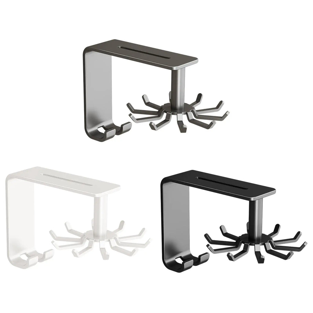 Utensils Hanging Rack Wall Mounted Kitchen Utensil Hooks Kitchen Wall Organizer for Cutting Board Pans Gloves Towel Whisk