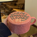 Adorable Pink Happy Birthday Ceramic Mug FunLife Coffee Cup Breakfast Mug Korean Style Universal Design 350ml Capacity