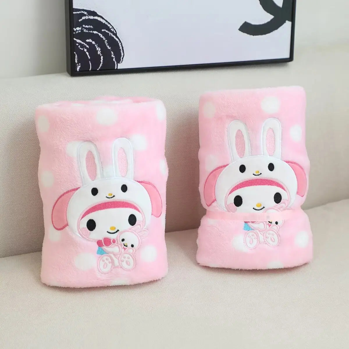 Cute Kuromi My Melody Blanket Lovely Pochacco Cinnamoroll Japanese Style Anime Nap Blanket For Girl Child Single Size