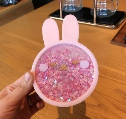 Cute Sakura Cat Paw Glass Cup Floral Cherry Double Layer Glass Coffee Milk Mug Kawaii Transparent Cups Chirtmas Gift For Friend