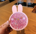 Cute Sakura Cat Paw Glass Cup Floral Cherry Double Layer Glass Coffee Milk Mug Kawaii Transparent Cups Chirtmas Gift For Friend