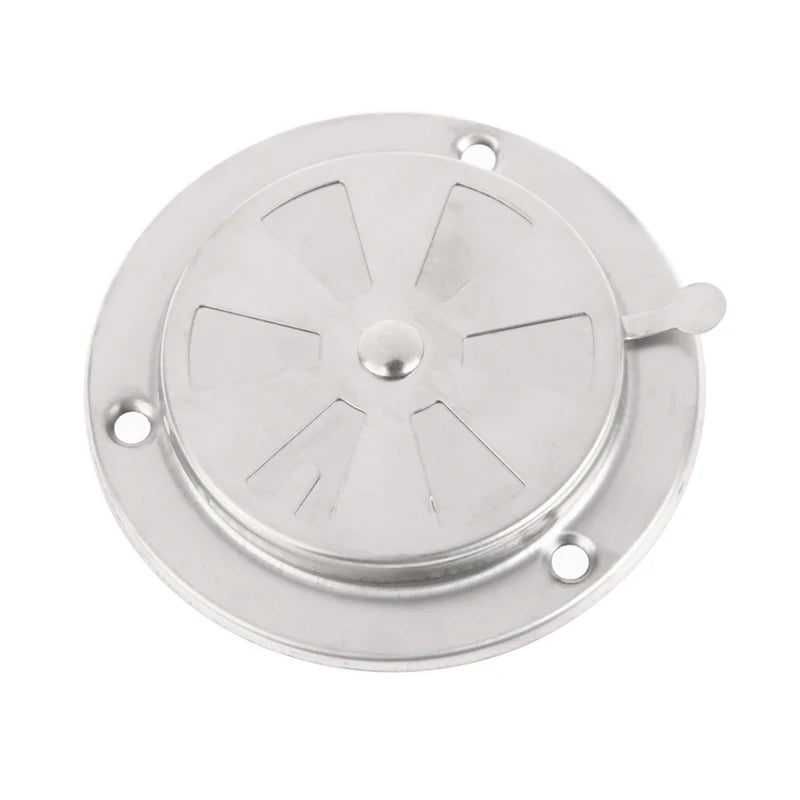 95/125mm Adjustable Air Vent Grille Round Ducting Ventilation Grilles Cover Stainless Steel BBQ Grill Smoker Exhaust Vent Stove
