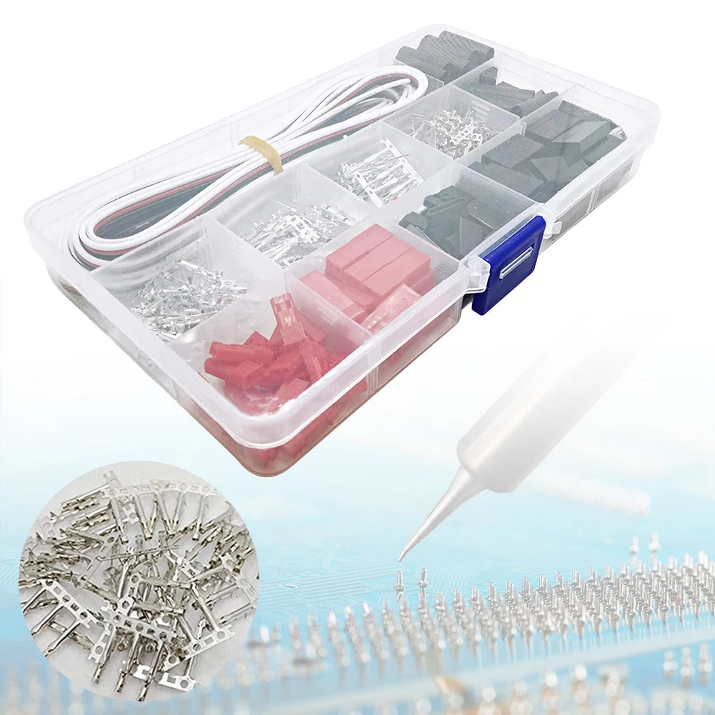 400pcs Crimp Terminal Connector 22AWG Wire for JR JST SYP Futaba Servo Extension Cable Connector for RC Robot Airplane Car Servo