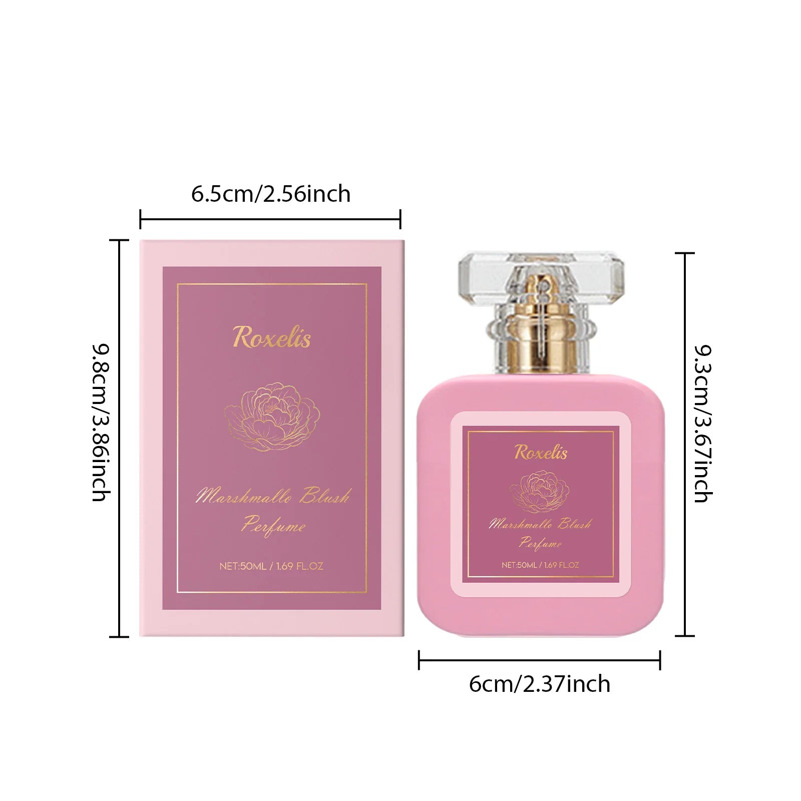 Roxelis Strawberry Sugar Sweet and Vital perfume Fresh, Sweet and Lasting Fragrance Date Commuting Multi Scene Portable Perfume