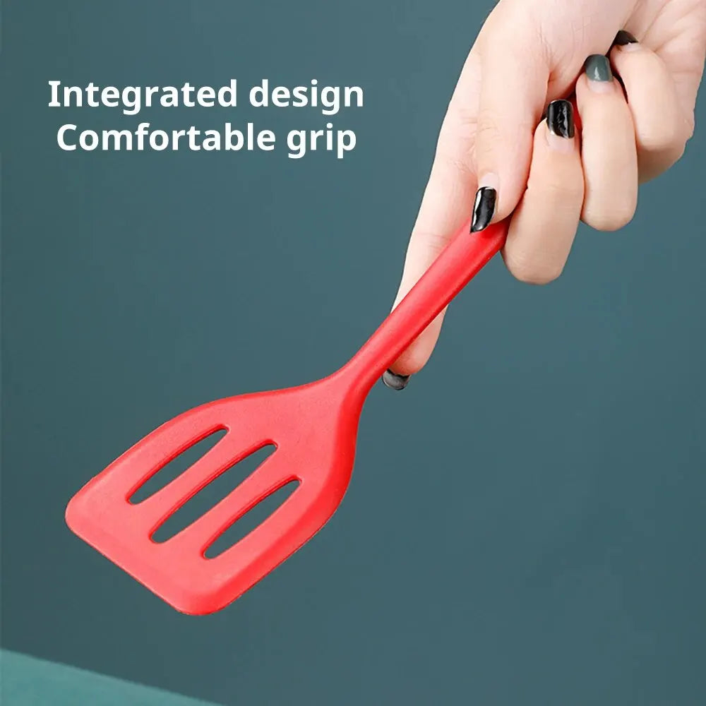 Small Silicone Dpatula Heat-resistant and Non Stick Pan Frying Spatula Flat Bottom Pan Spatula Kitchen Tool