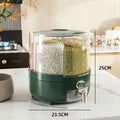 Bucket Household Rotating Sealed Insect-proof And Moisture-proof Grain Box Kitchen Six Accessory Storage Food-grade Decimeter