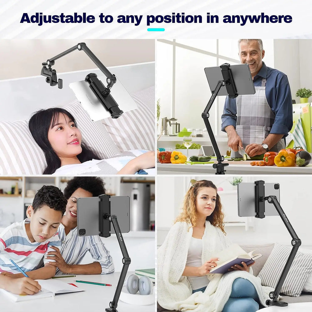 Ulanzi VIJIM HP006 Tablet Holder iPad Stand Desk Mount for Smartphone iPad Pro Air with Flexible Arm 360°Adjustable Tablet Mount