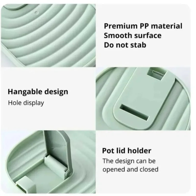 New Polychrome Storage Rack Multifunctional Practical Soup Spoon Pad Non-slip Pot Lid Rack