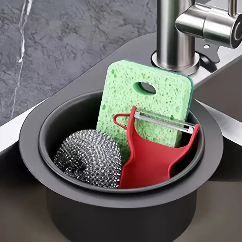 Stainless Steel Sink Strainer-Elegant Curved Design,Easy-to-Clean Draining Rack Perfect Kitchen Accessory Birthday Gift Suitable