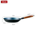 Iron Frying Pan Uncoated Iron Wok Flat Bottom Skillet Non-stick Egg Pancake Pan Steak Frying Pot Gas and Induction 27/29/31/33cm