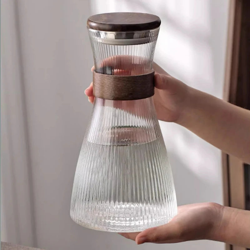 Creative Heat-Resistant Glass Cup Set, Water Kettle Bottle, Flower Tea Juice Cup, New, Drop Shipping