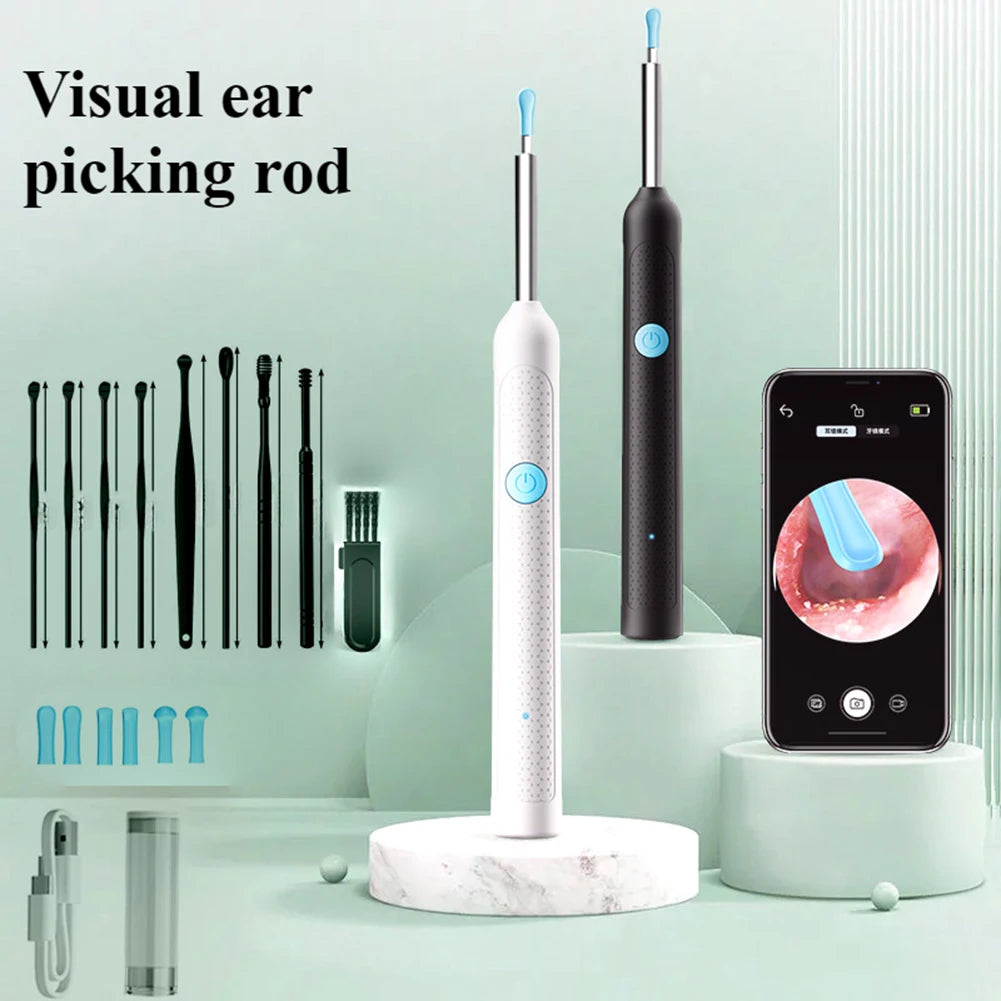 Smart Visual Ear Cleaner Set with Camera Otoscope Ear Cleaner Rechargeable Endoscope Earpick Health Care Set