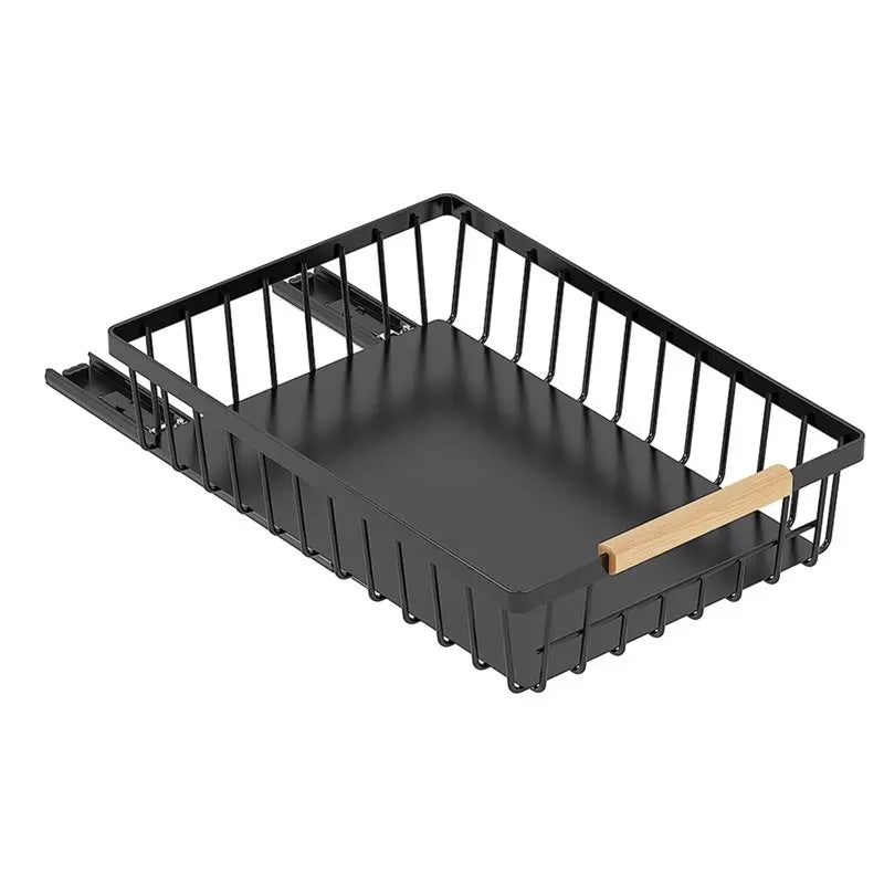 BHTS-Heavy Duty Slide Out Drawer, No Drill Pull Out Drawers, Multifunctional Pantry Shelves For Kitchen And Bathroom
