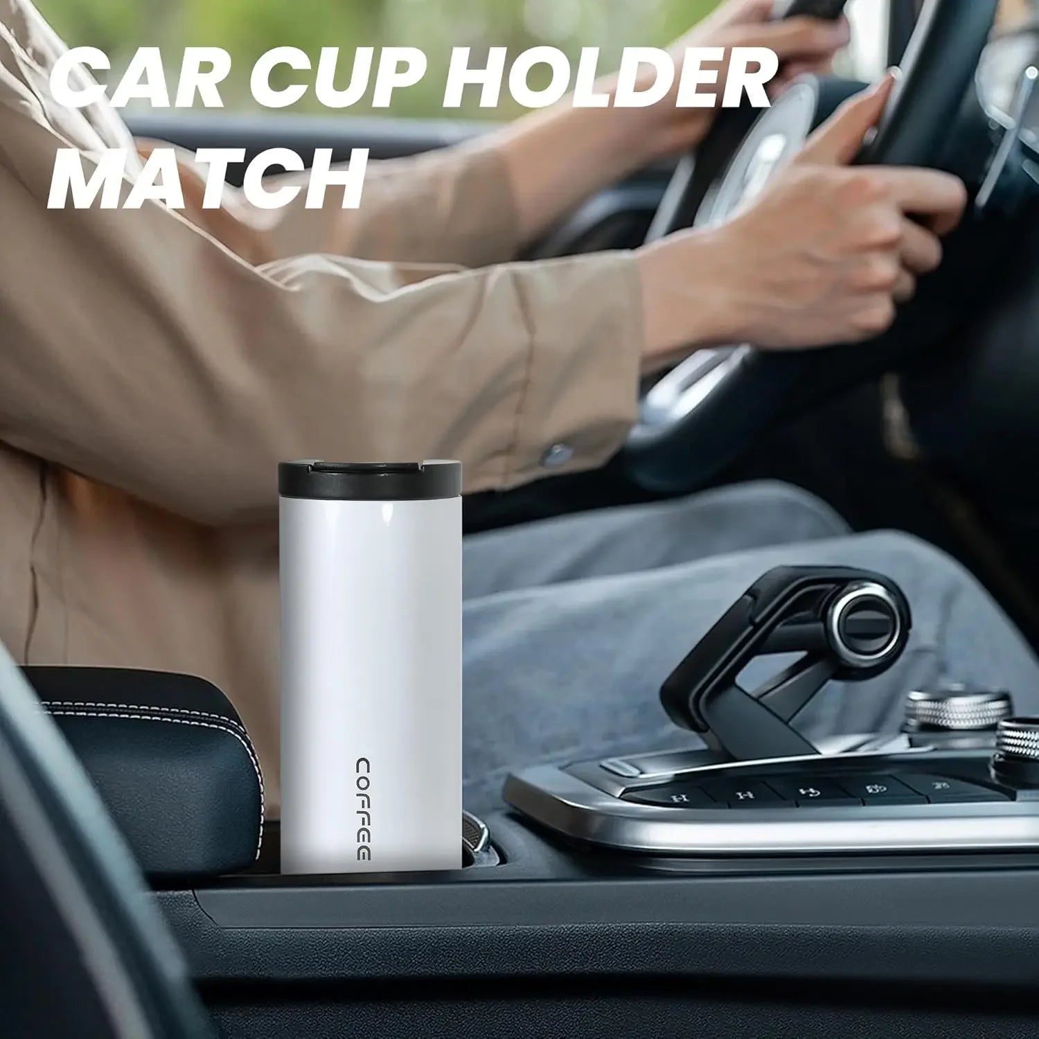 400ml Stainless Steel Coffee Travel Mug Portable Thermos Cup Leak-Proof Vacuum Flask Tea and Coffee Thermos