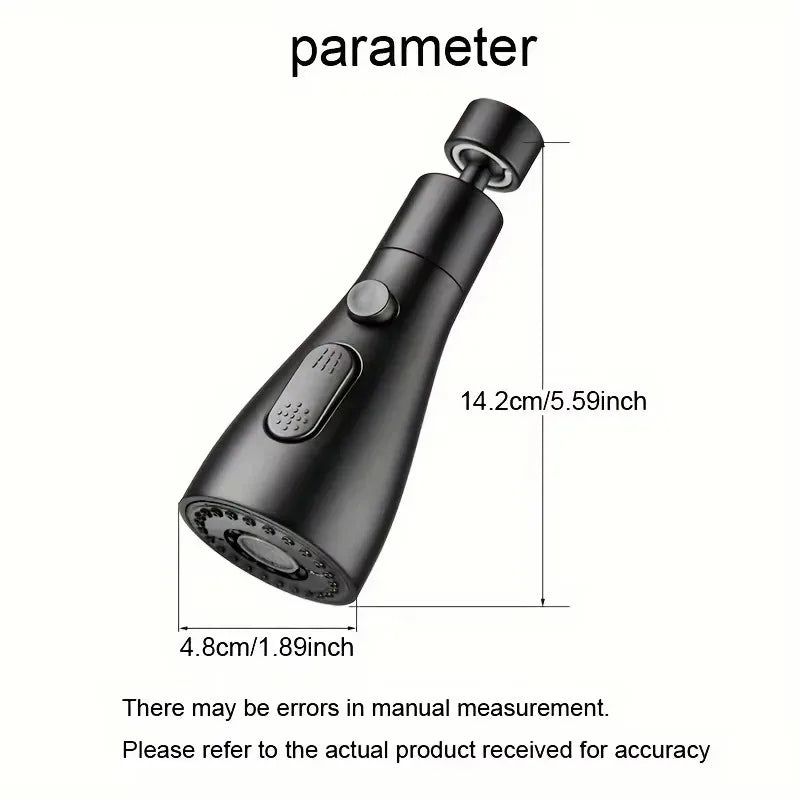 720° Rotating Kitchen Faucet Extender 3 Modes Adjustable Splash Guard Sink Adapter Home Extended Kitchen Sink Faucet Strainer
