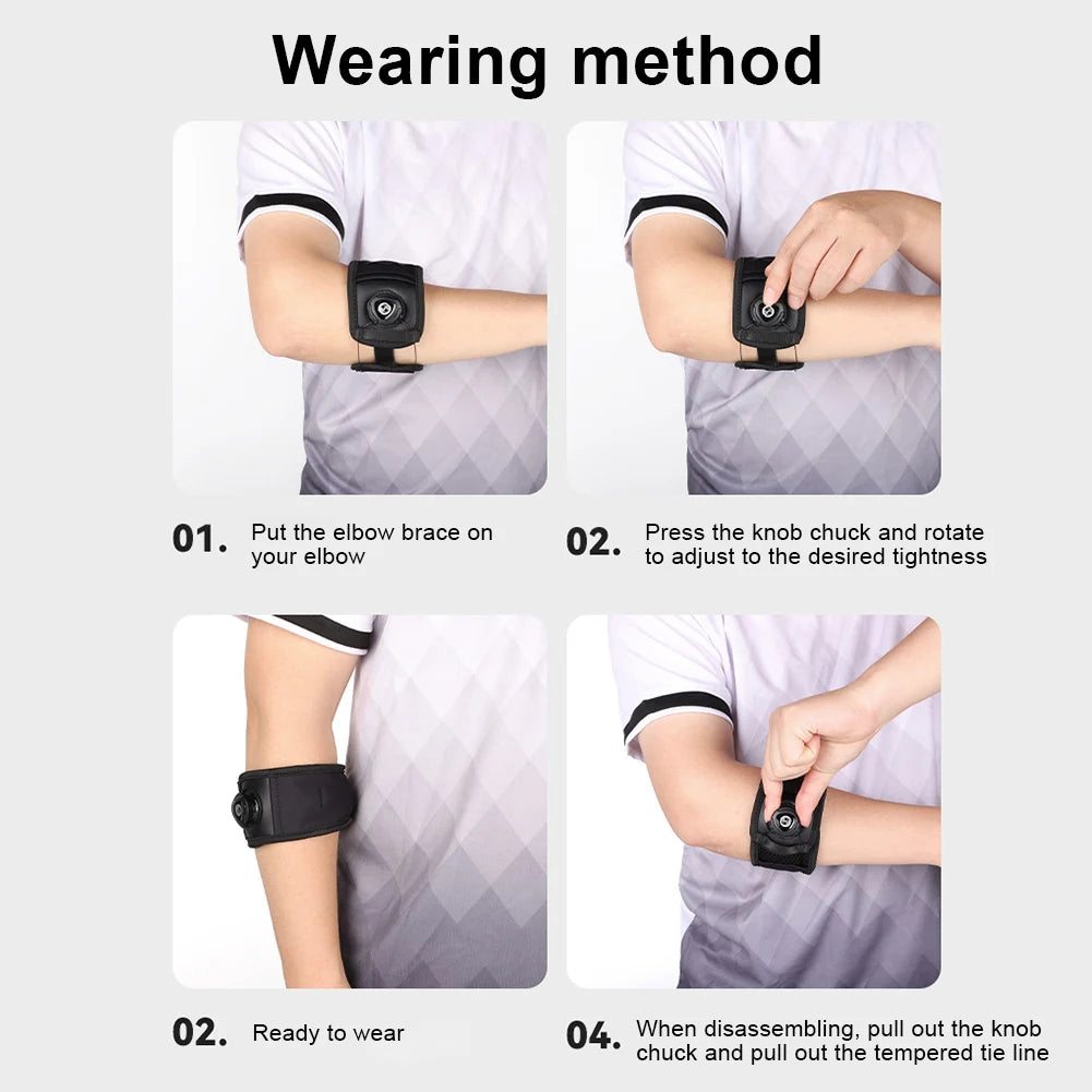 Adjustable Elbow Brace Tennis Elbow Brace Breathable Golf Elbow Strap Elbow Protector for Daily Wear Gym Sports