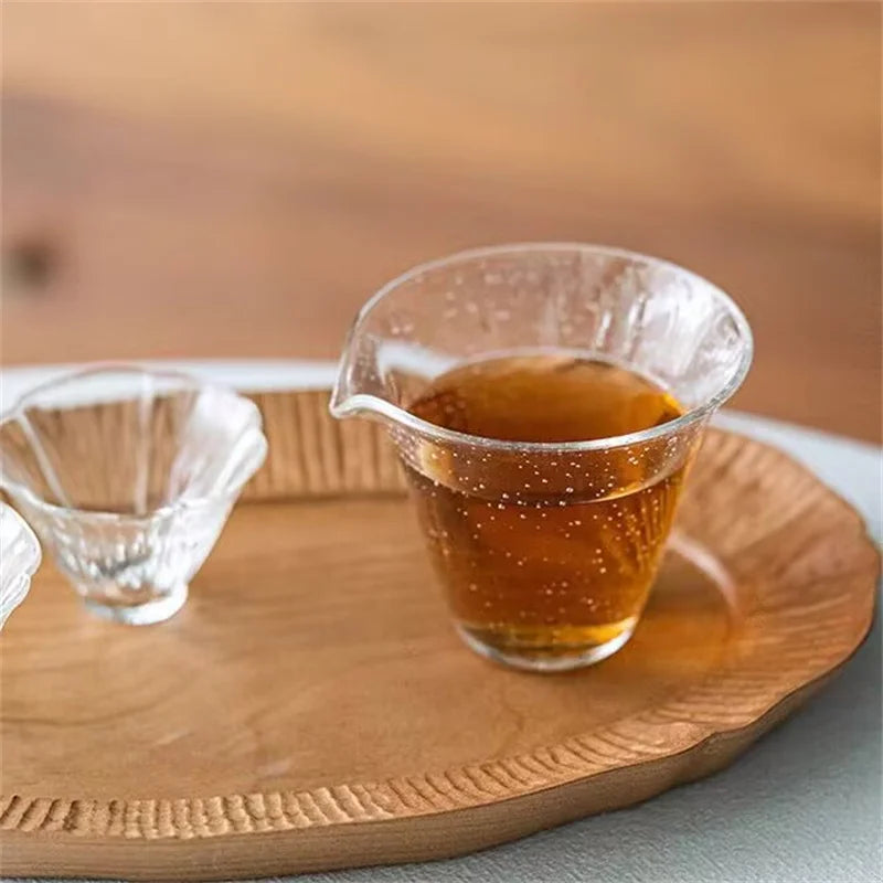 150ml Air Bubble Glass Fair Cup Tea Pitcher Chahai Justice Cup Tea Ceremony Tea Cup Kung Fu Tea Set Accessories