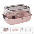 Double Layer Hamster Cage Transparent Small Animal Home Large Capacity Small Pet House with Running Wheels Acrylic Hamster Villa