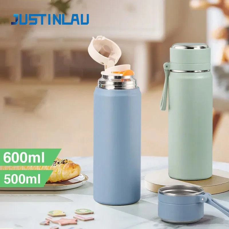 Double-Wall Vacuum Coffee Mug - Leak-Proof Car Cup 600ml