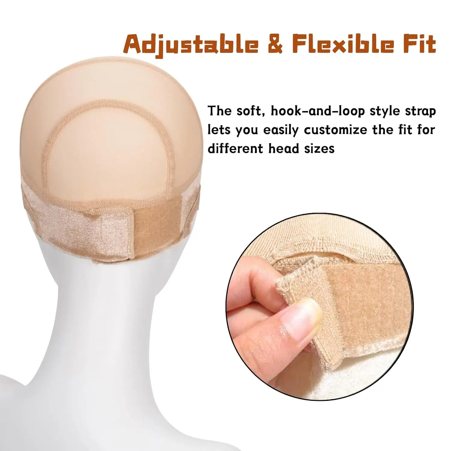 Lace Wig Grip Cap Women: 4x5/13x4 Transparent Swiss Lace Front - Non-slip Adjustable Wig Gripper for Keeping Wigs In Place