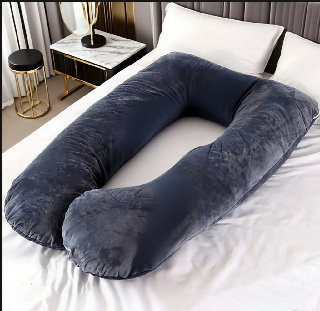 The velvet maternity pillow is soft to the touch and less irritating to the skin, bringing a comfortable touch to pregnant women