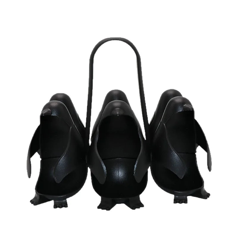 Cute Penguin Egg Boiler for Kitchen Gadget Egg Cooking Tool Egg Steamer Rack with Handle for Boiling Eggs