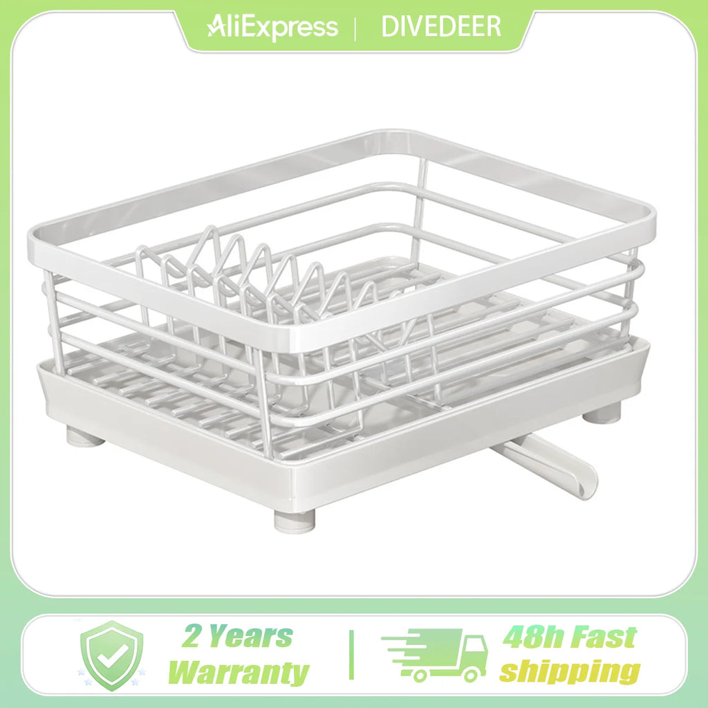 Large Capacity Kitchen Dish Drainer Organizer Countertop Chopsticks Rack Bowl Rack Cup & Dish Dispenser Sink Stand